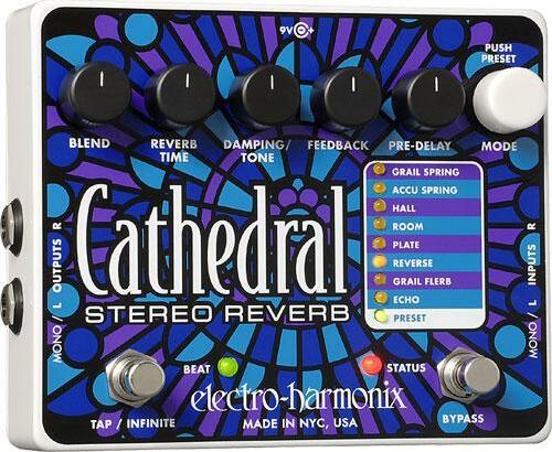Electro Harmonix Cathedral Xo Stereo Reverb - Reverb/delay/echo effect pedaal - Main picture