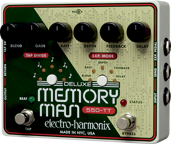 Electro Harmonix Deluxe Memory Man Wtt With Tap Tempo Delay - Reverb/delay/echo effect pedaal - Main picture