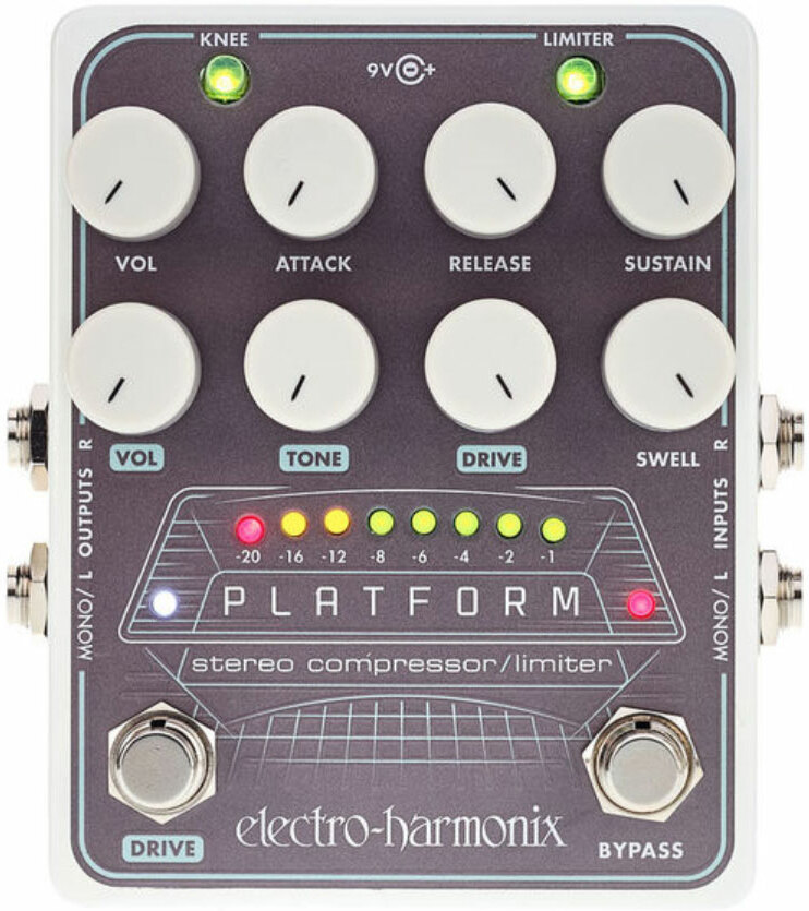 Electro Harmonix Platform Stereo Compressor/limiter Overdrive - Compressor/sustain/noise gate effectpedaal - Main picture