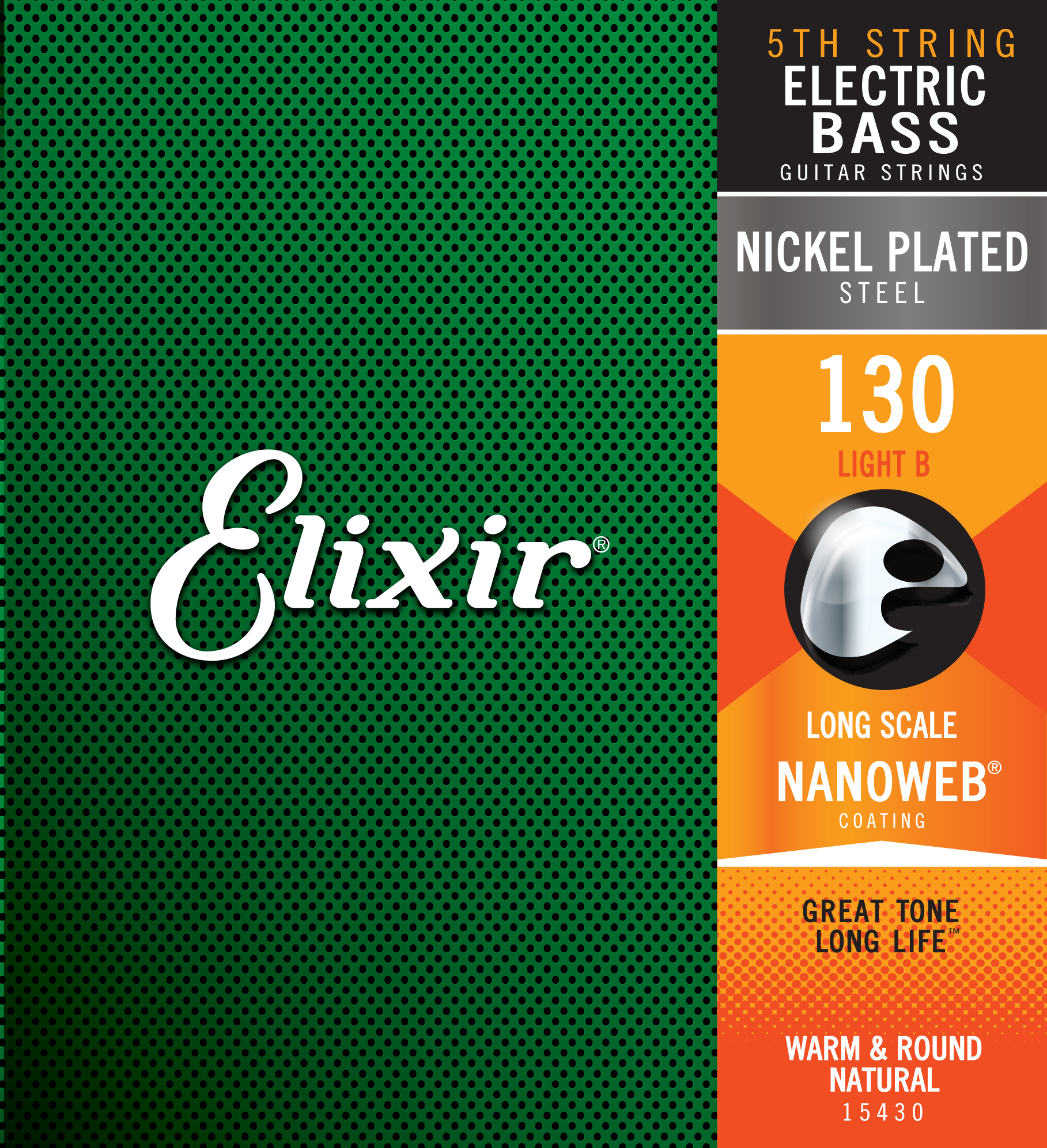 Elixir Corde Au DÉtail Bass (x1) Nickel Plated Steel Light 130 - Elektrische bassnaren - Main picture