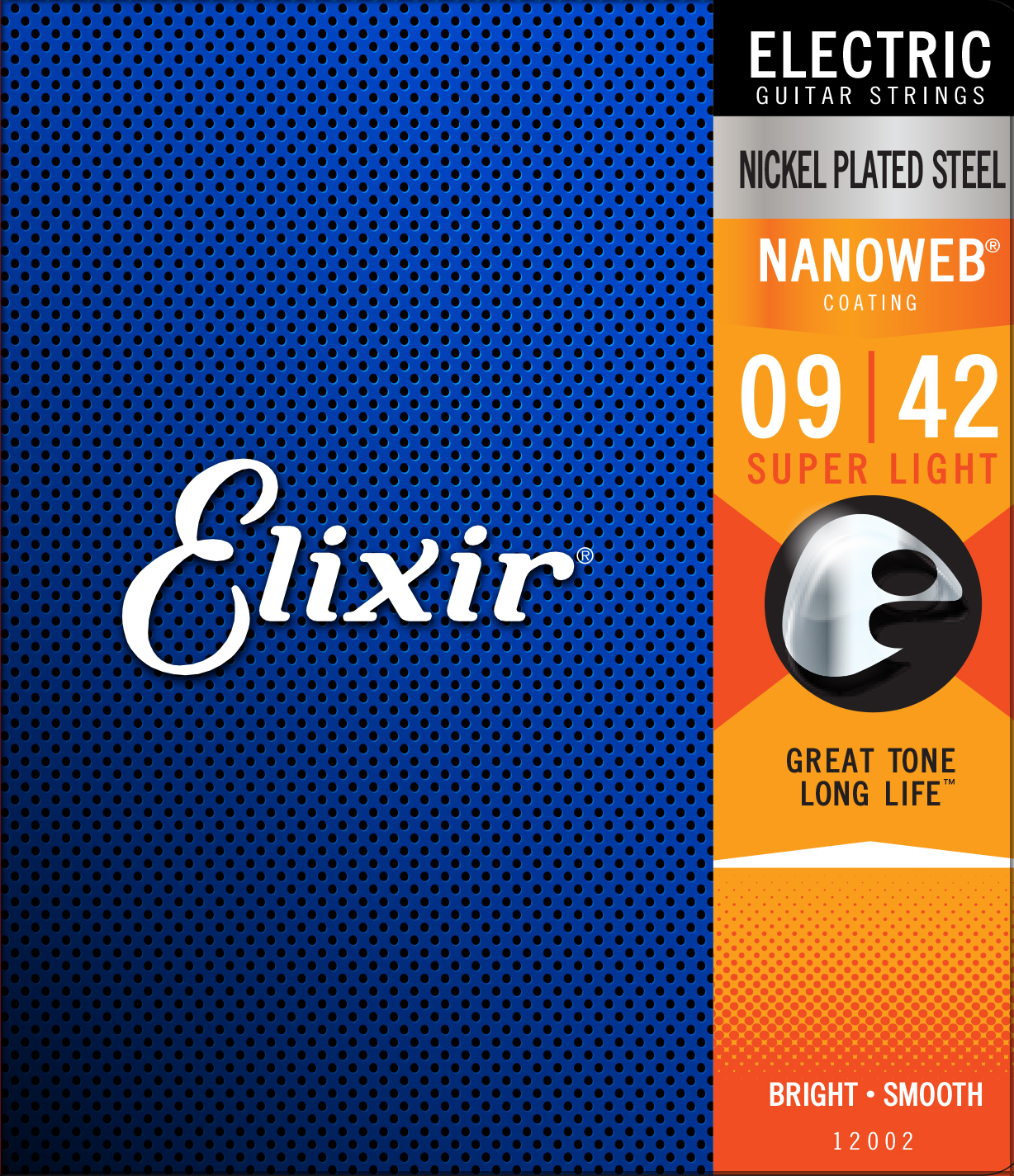 Elixir Jeu De 6 Cordes Electric (6) 12002 Nanoweb Nickel Plated Steel 09-42 - Elektrische gitaarsnaren - Main picture