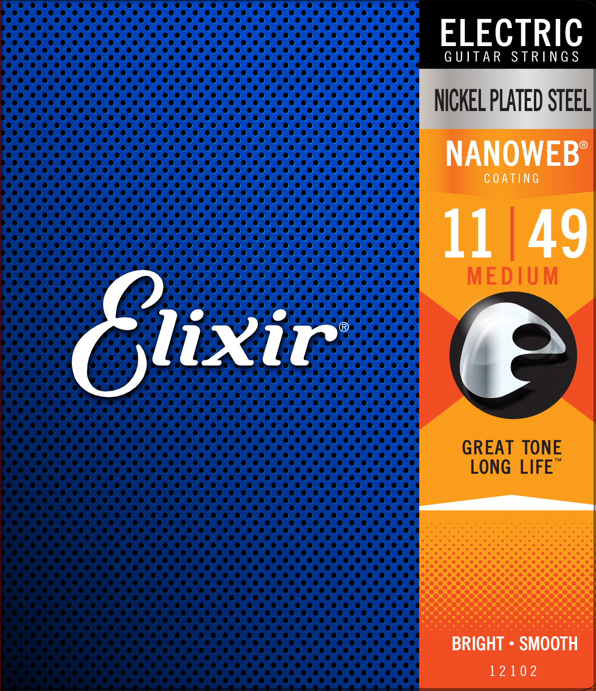 Elixir Jeu De 6 Cordes Electric (6) 12102 Nanoweb Nickel Plated Steel 11-49 - Elektrische gitaarsnaren - Main picture