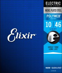 Elektrische gitaarsnaren Elixir 12050 Electric Guitar 6-String Set Polyweb NPS Wound 10-46 - Snarenset