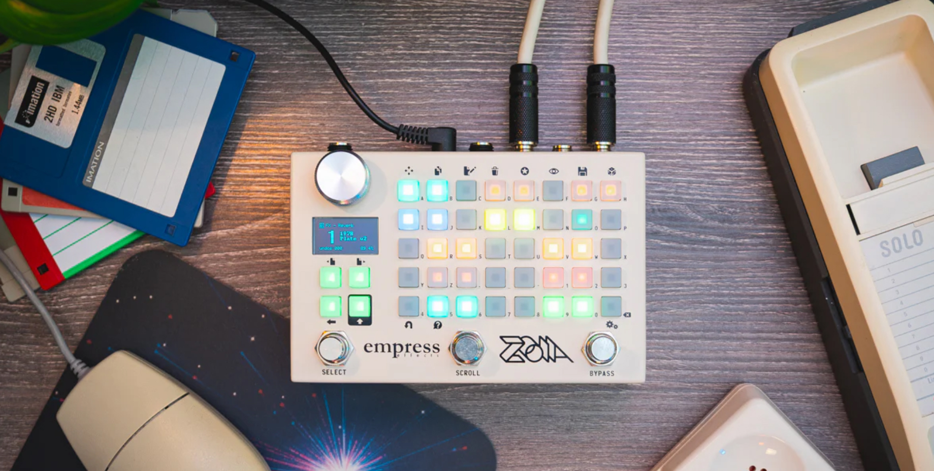 Empress Zoia 10k Ltd Beige - Modulation/chorus/flanger/phaser en tremolo effect pedaal - Variation 3