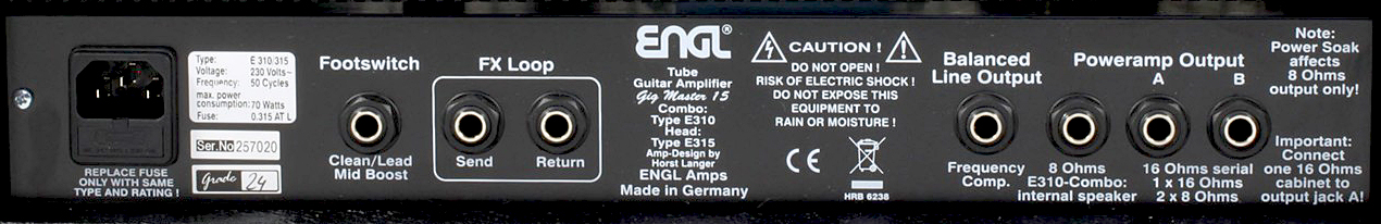 Engl Gigmaster E315 Head 15w Black - Gitaarversterker top - Variation 2