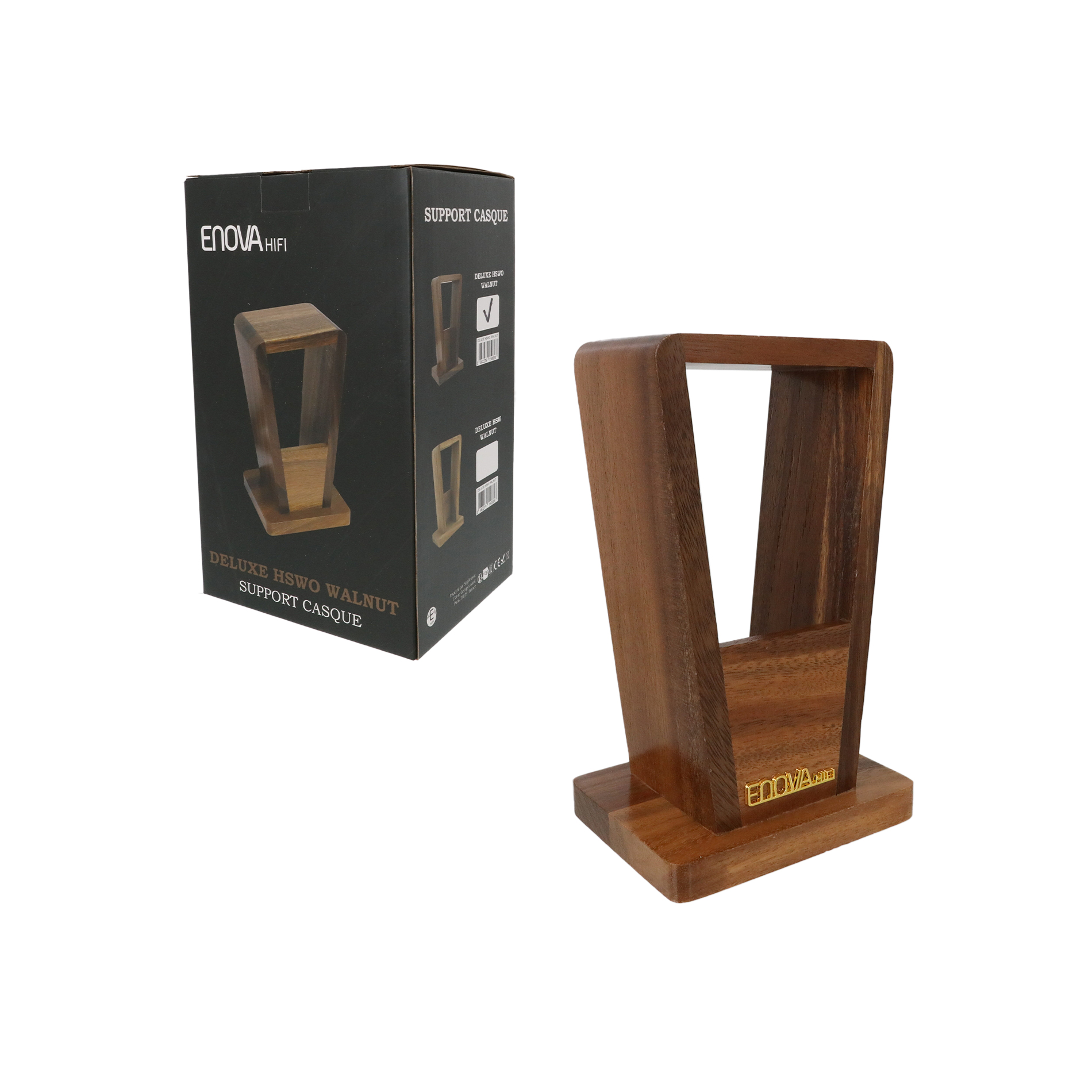 Enova Hifi Deluxe Hswo Walnut - Hoofdtelefoonstandaard - Variation 4