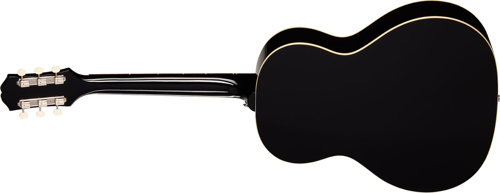 Epiphone Blues King Studio Epicea Acajou Rw - Ebony - Folk gitaar - Variation 1