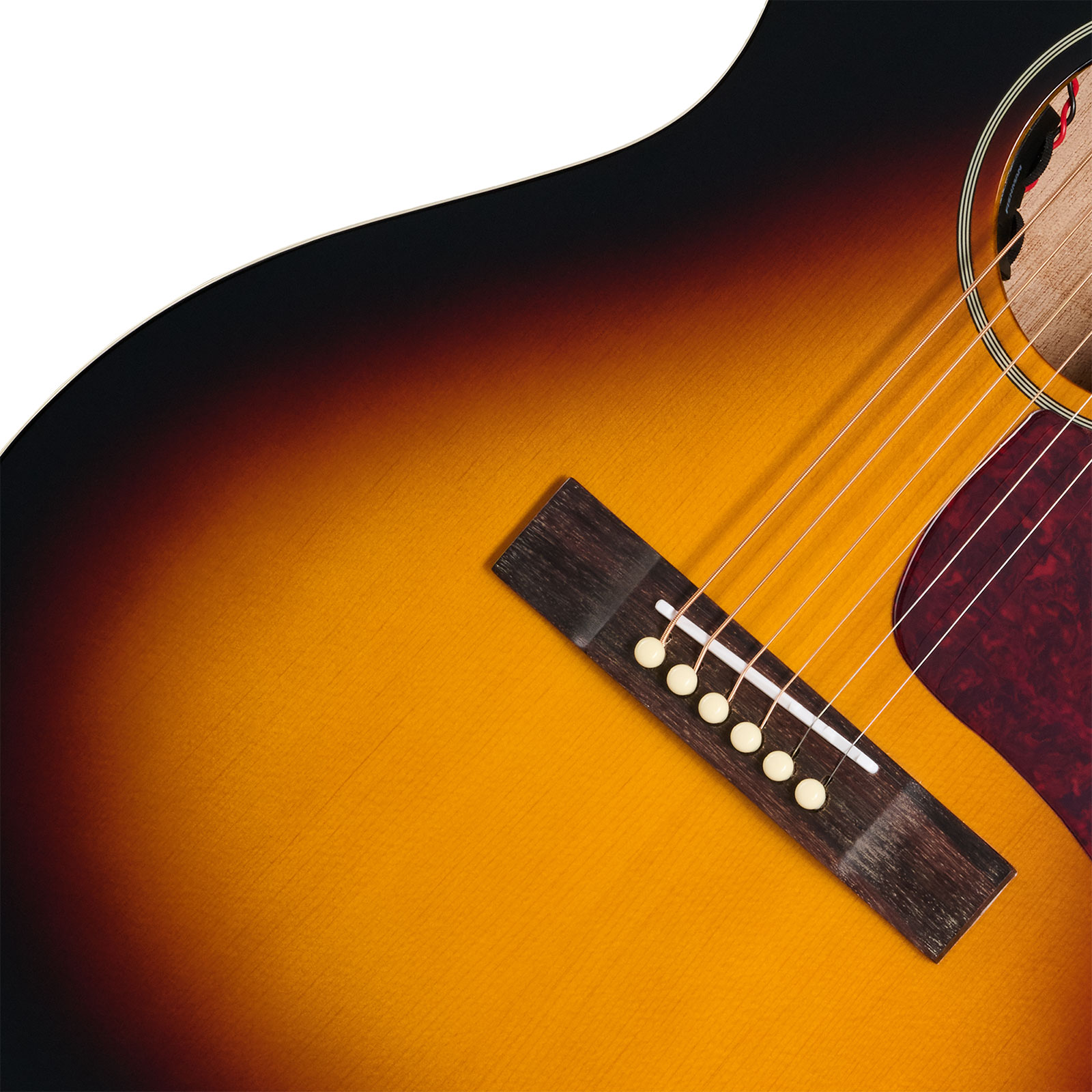 Epiphone Blues King Studio Lh Gaucher Ibg Parlor Epicea Acajou Rw - Dark Burst - Folk gitaar - Variation 3