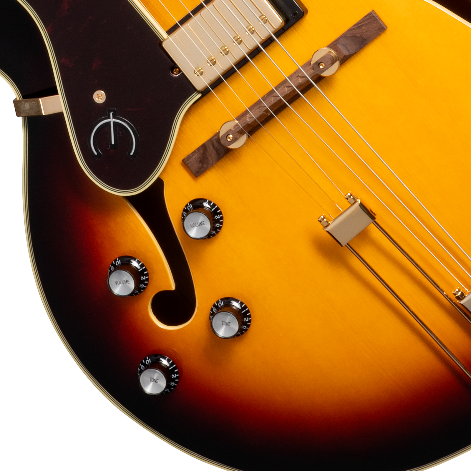 Epiphone Broadway Lh Original Archtops Gaucher 2h Ht Rw - Vintage Sunburst - Hollow Body elektrische gitaar - Variation 3