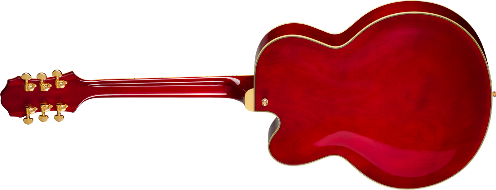 Epiphone Broadway Original Archtops 2h Ht Rw - Wine Red - Hollow Body elektrische gitaar - Variation 1
