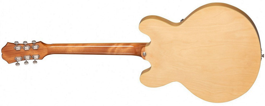 Epiphone Casino Archtop 2023 Lh Gaucher 2s P90 Ht Lau - Natural - Semi hollow elektriche gitaar - Variation 1