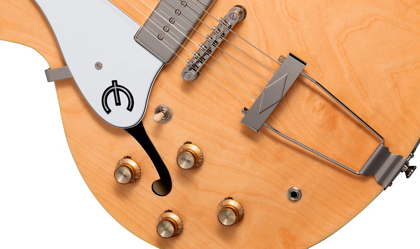 Epiphone Casino Archtop 2023 Lh Gaucher 2s P90 Ht Lau - Natural - Semi hollow elektriche gitaar - Variation 4
