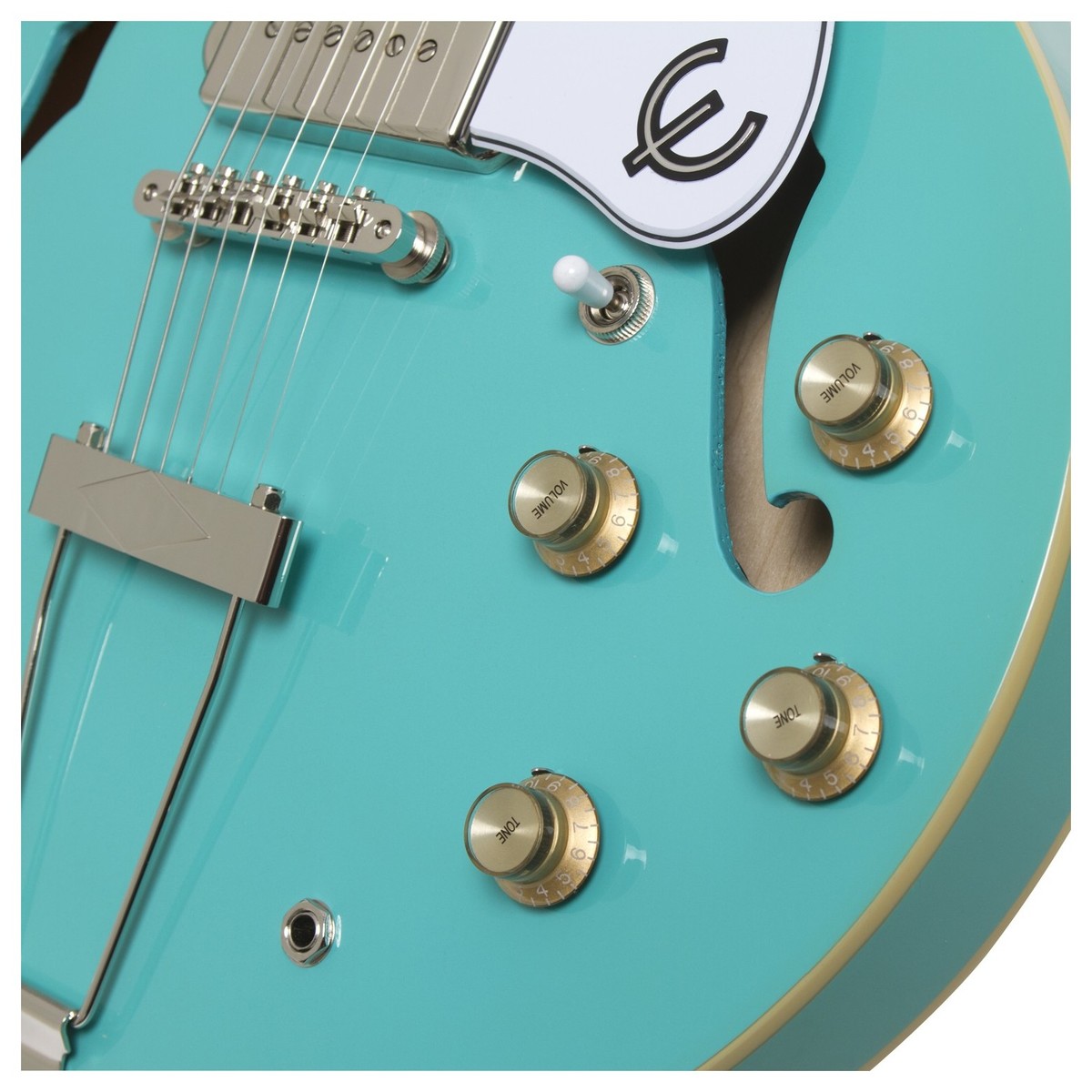 Epiphone Casino Coupe Archtop 2019 2p90 Ht Pf - Turquoise - Semi hollow elektriche gitaar - Variation 1