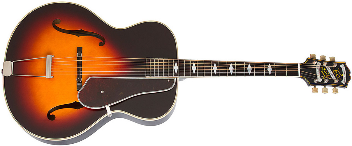 Epiphone De Luxe Classic Masterbilt Century Archtop Epicea Erable 2016 - Vintage Sunburst - Elektro-akoestische gitaar - Main picture