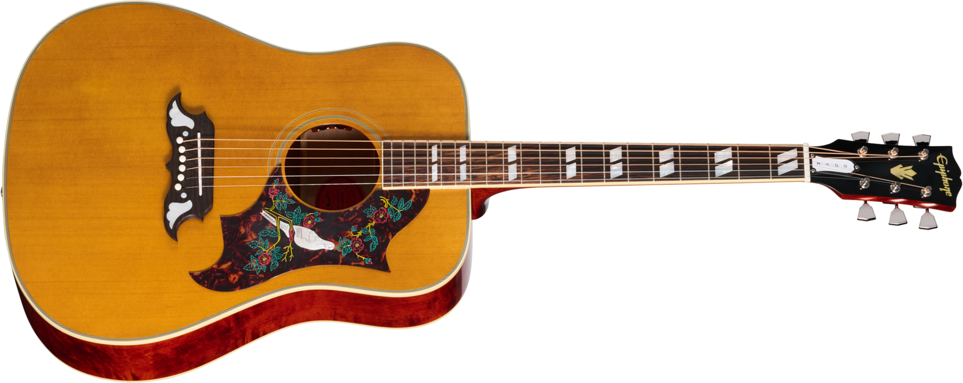 Epiphone Dove 1963 Reissue Inspired By Dreadnought Epicea Erable Rw - Natural - Folk gitaar - Main picture
