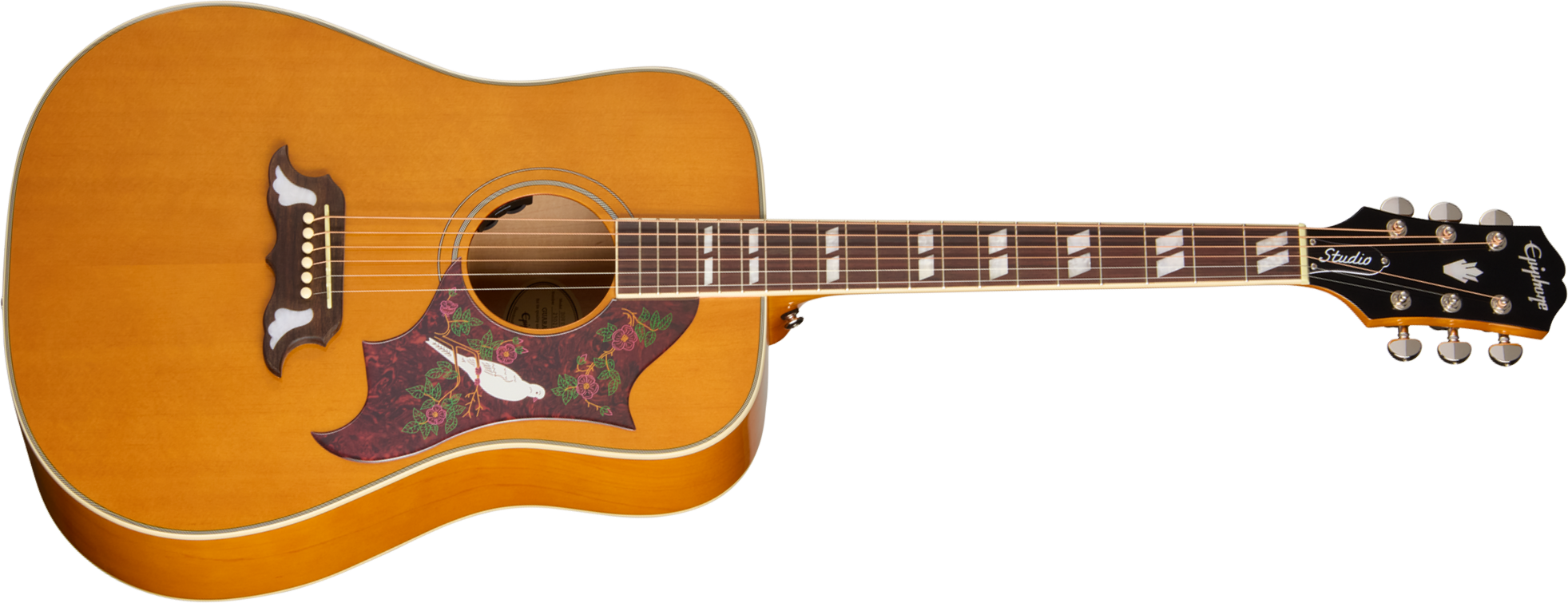 Epiphone Dove Studio Ibg Dreadnought Epicea Erable Rw - Natural - Folk gitaar - Main picture