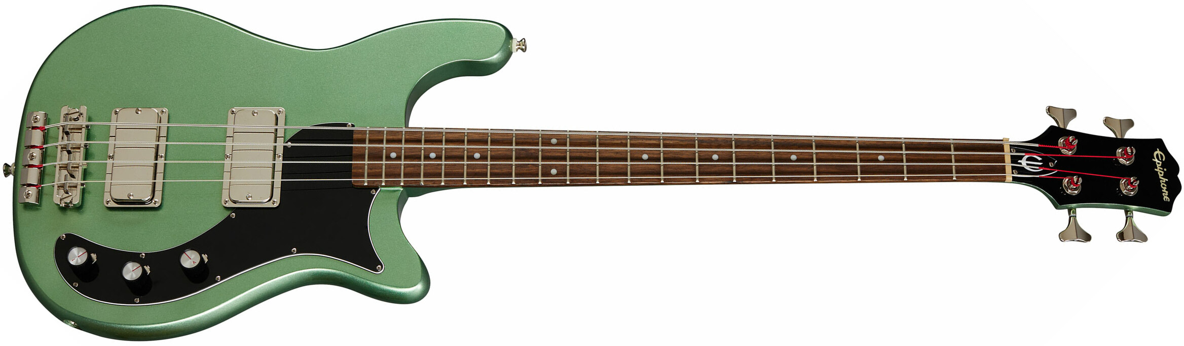 Epiphone Embassy Bass Original Lau - Wanderlust Green Metallic - Solid body elektrische bas - Main picture