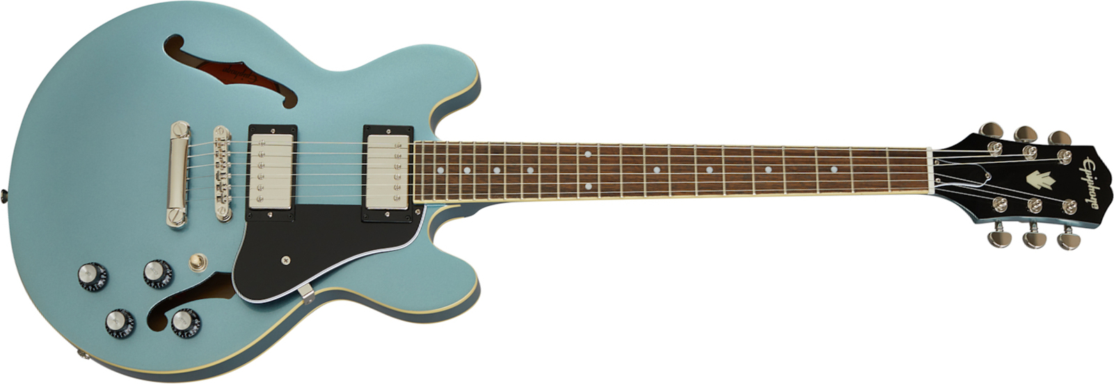 Epiphone Es-339 Inspired By Gibson 2020 2h Ht Rw - Pelham Blue - Semi hollow elektriche gitaar - Main picture