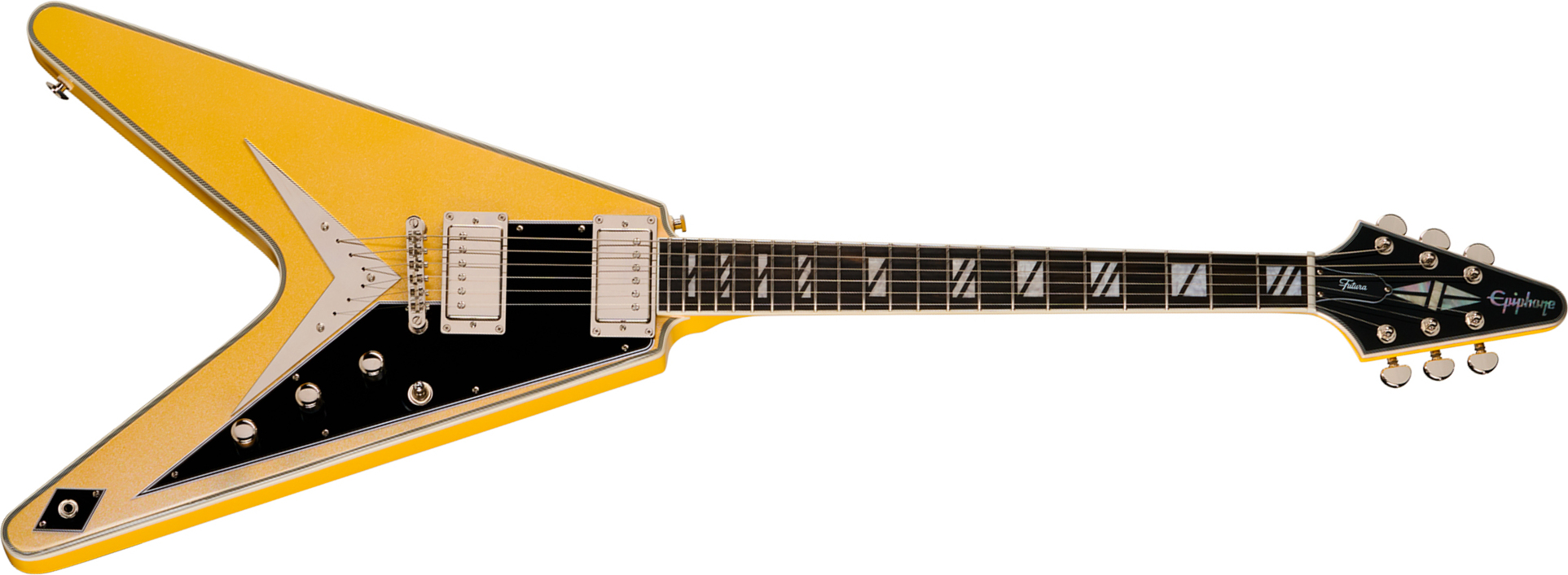 Epiphone Flying V Custom Futura Ibg 2h Ht Eb - Solaris Shift - Metal elektrische gitaar - Main picture