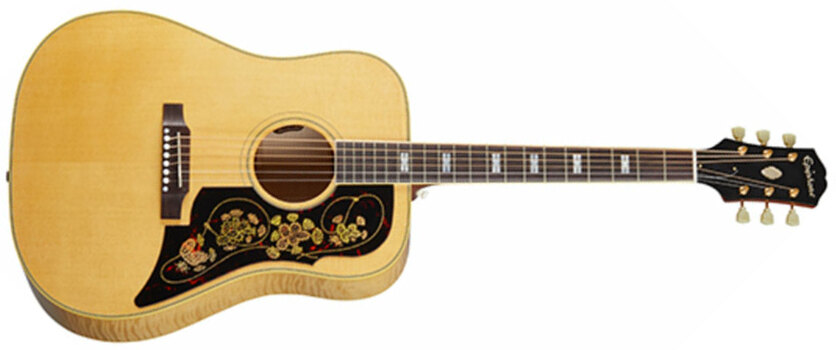 Epiphone Frontier Usa Dreadnought Epicea Acajou Rw - Antique Natural - Elektro-akoestische gitaar - Main picture