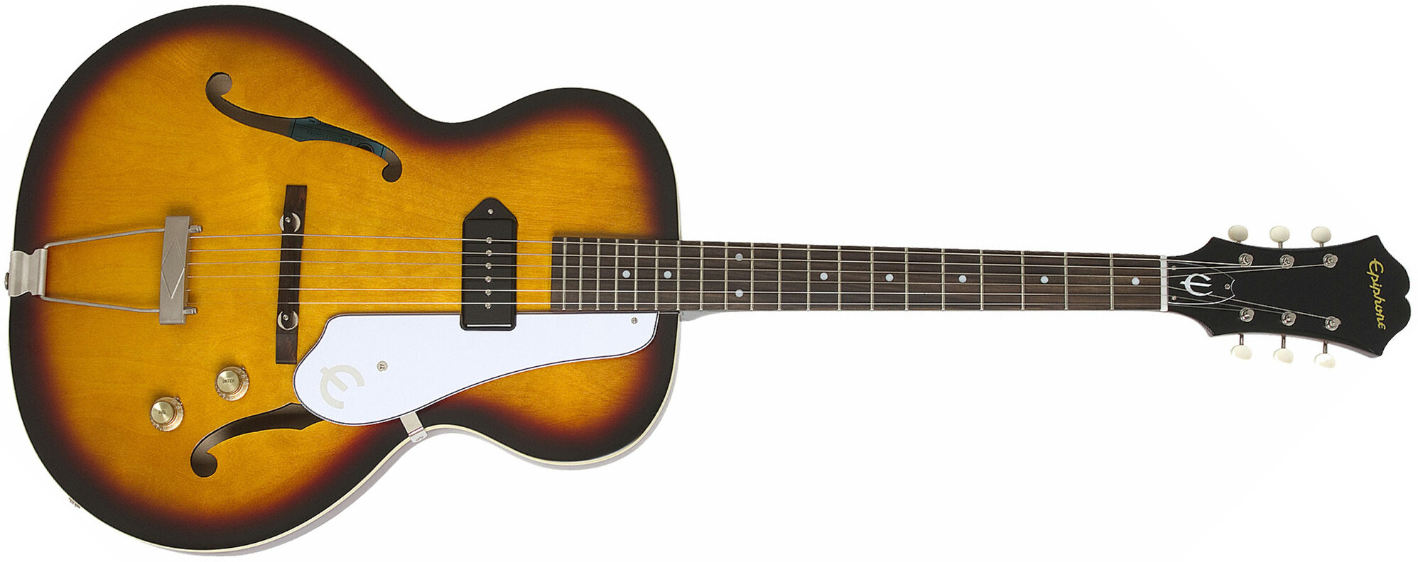 Epiphone Inspired By 1966 Century 2016 - Aged Gloss Vintage Sunburst - Semi hollow elektriche gitaar - Main picture