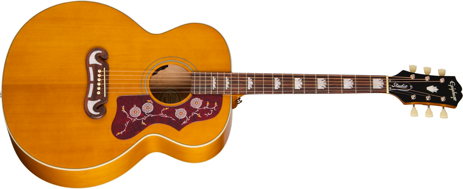 Epiphone J200 Studio Ibg Jumbo Epicea Acajou Rw - Natural - Folk gitaar - Main picture