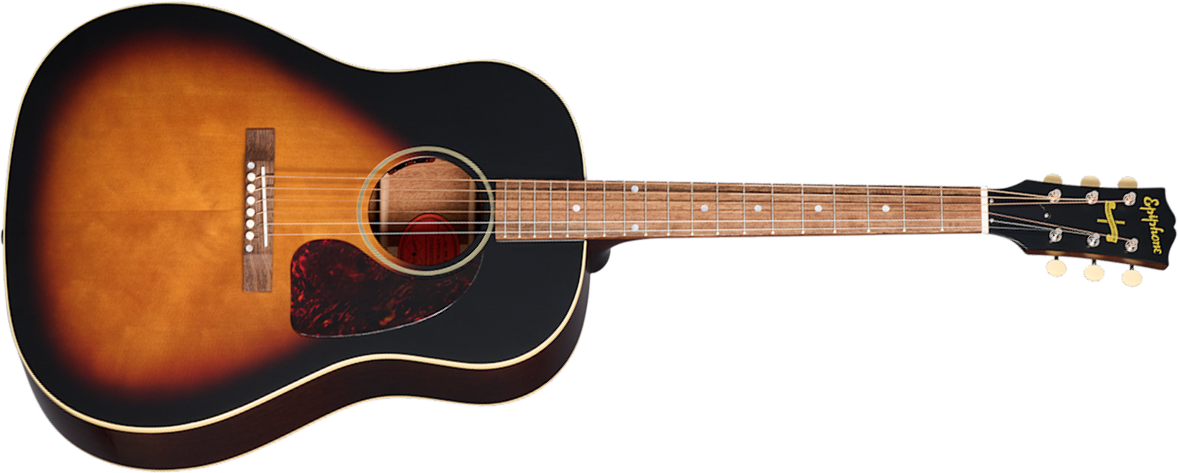 Epiphone J45 1942 Banner Reissue Inspired By Dreadnought Epicea Acajou Lau - Vintage Sunburst - Folk gitaar - Main picture