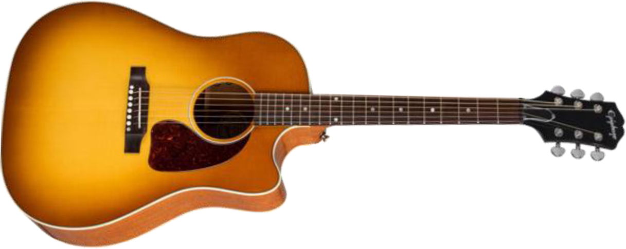 Epiphone J45 Standard Ec Ibg Dreadnought Cw Epicea Acajou Rw - Honey Burst - Folk gitaar - Main picture