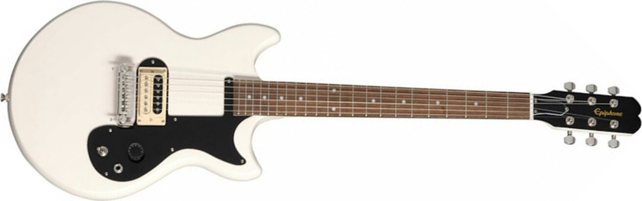 Epiphone Joan Jett Olympic Special Signature 2h Ht Au - Aged Classic White - Enkel gesneden elektrische gitaar - Main picture