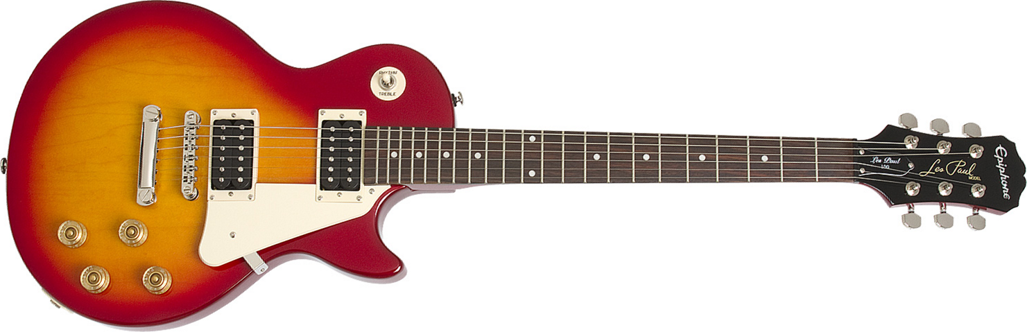 Epiphone Les Paul 100 Ch - Heritage Cherry Sunburst - Enkel gesneden elektrische gitaar - Main picture