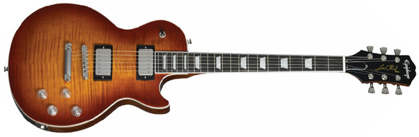 Epiphone Les Paul Modern Figured Inspired By 2h Ht Eb - Mojave Burst - Enkel gesneden elektrische gitaar - Main picture