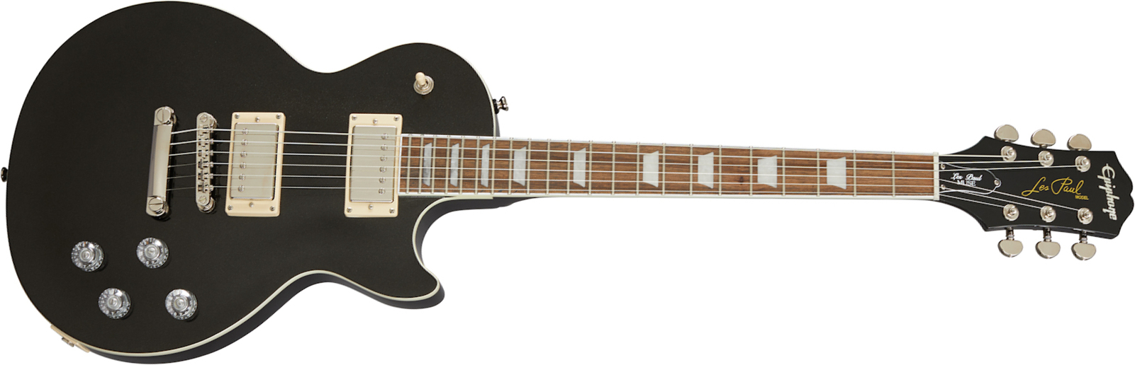 Epiphone Les Paul Muse Modern 2h Ht Lau - Jet Black Metallic - Enkel gesneden elektrische gitaar - Main picture