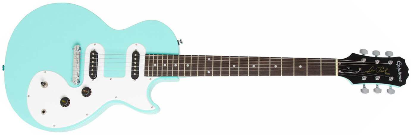Epiphone Les Paul Sl 2s  Ht - Turquoise - Enkel gesneden elektrische gitaar - Main picture