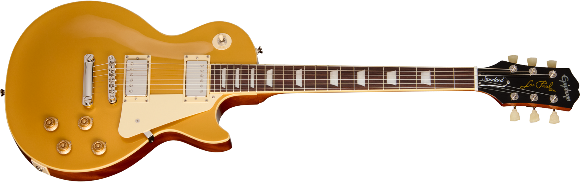 Epiphone Les Paul Standard 50s Ibg Original 2h Ht Rw - Goldtop - Single cut gitaar - Main picture