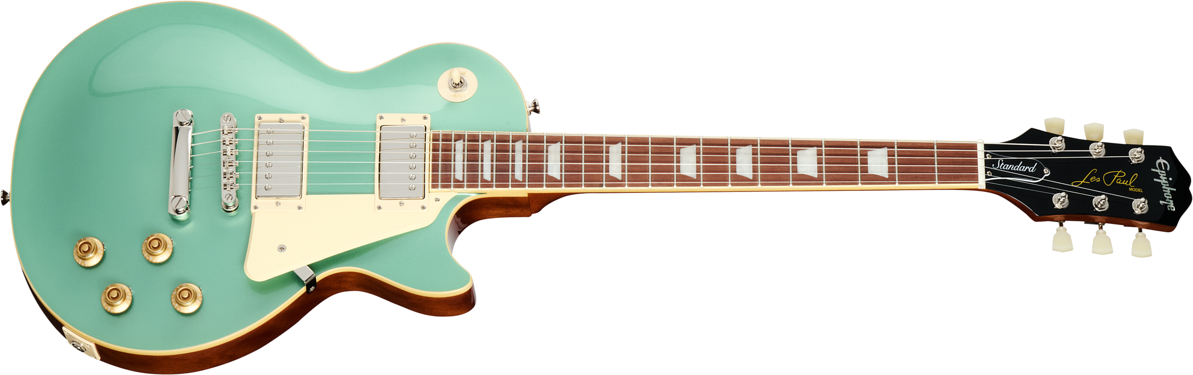 Epiphone Les Paul Standard 50s Insp. By Gibson 2h Ht Lau - Inverness Green - Enkel gesneden elektrische gitaar - Main picture