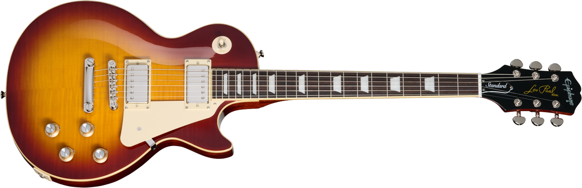 Epiphone Les Paul Standard 60s Figured Ibg Original 2h Ht Rw - Single cut gitaar - Main picture