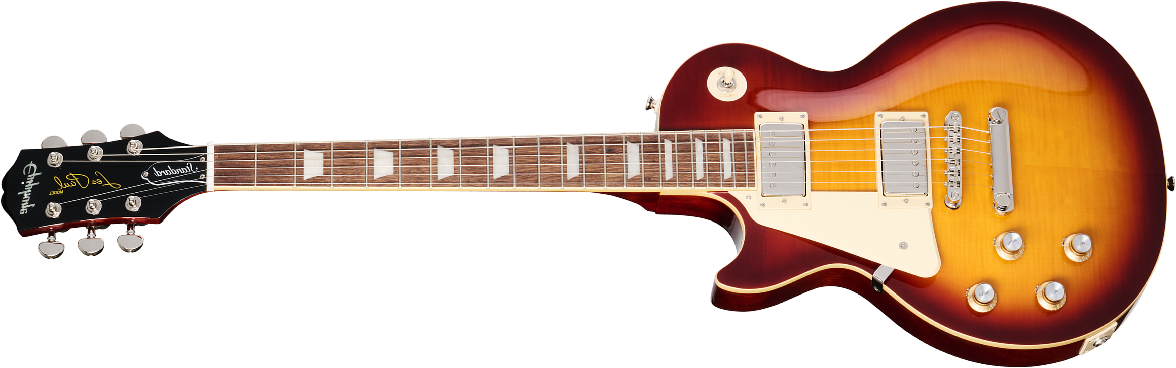 Epiphone Les Paul Standard 60s Figured Lh Insp. By Gibson Gaucher 2h Ht Lau - Iced Tea Burst - Enkel gesneden elektrische gitaar - Main picture