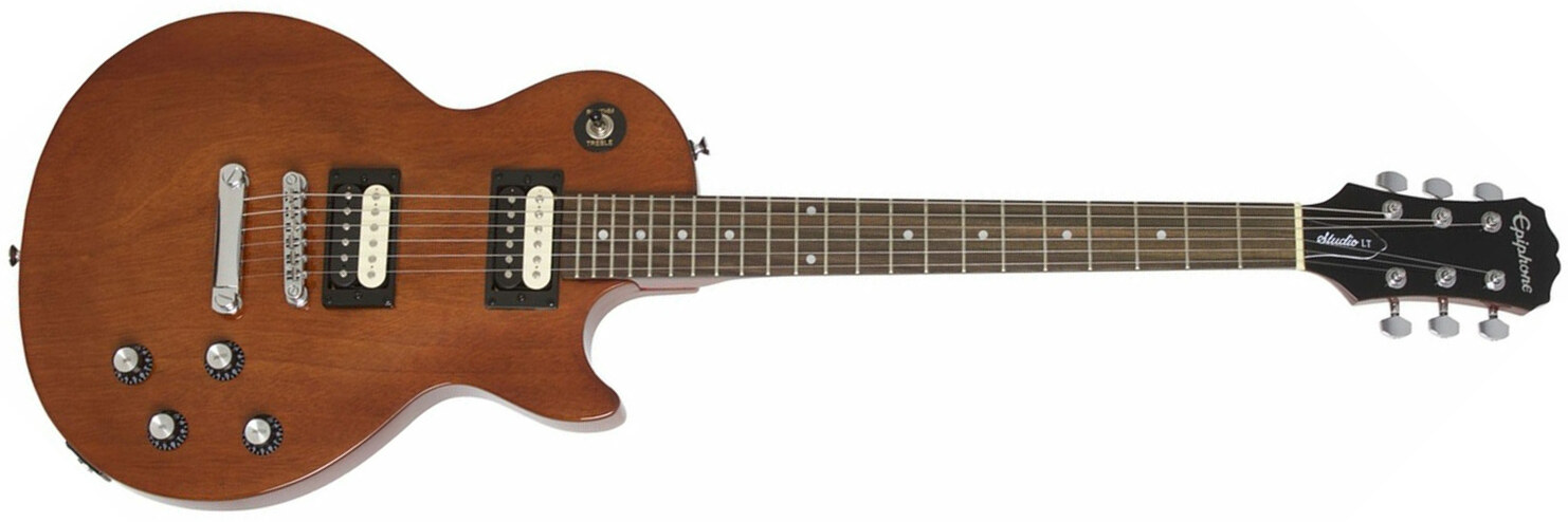 Epiphone Les Paul Studio Lt Hh Ht - Walnut - Enkel gesneden elektrische gitaar - Main picture