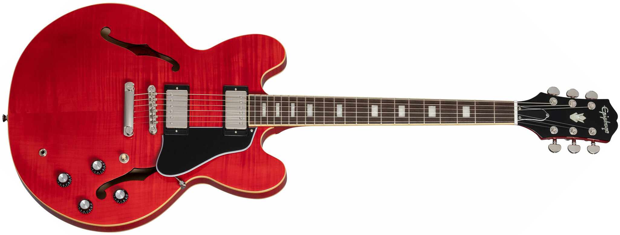Epiphone Marty Schwartz Es-335 Signature 2h Ht Lau - Sixties Cherry - Kenmerkende elektrische gitaar - Main picture