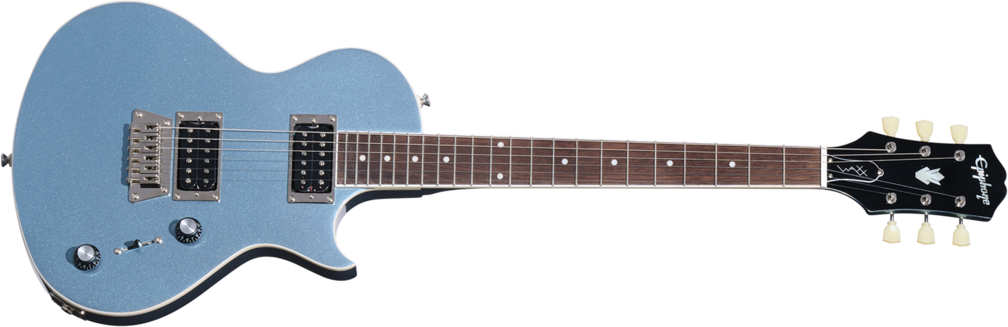 Epiphone Nighthawk Studio Waxx Hh Ht Lau - Pelham Blue - Enkel gesneden elektrische gitaar - Main picture