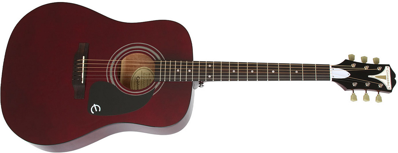 Epiphone Pro-1 Acoustic Dreadnought Epicea Acajou 2016 - Wine Red - Westerngitaar & electro - Main picture