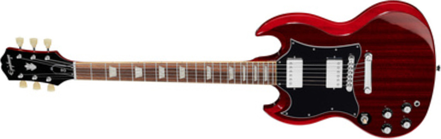 Epiphone Sg Standard Gaucher 2h Ht Lau - Cherry - Linkshandige elektrische gitaar - Main picture
