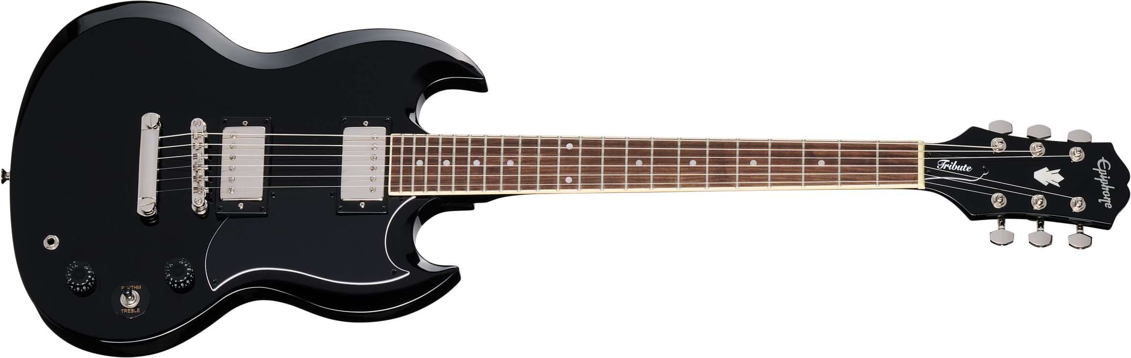 Epiphone Sg Tribute Sg Prophecy Inspired By / Modern 2h Ht Lau - Ebony - Guitarra eléctrica de doble corte. - Main picture