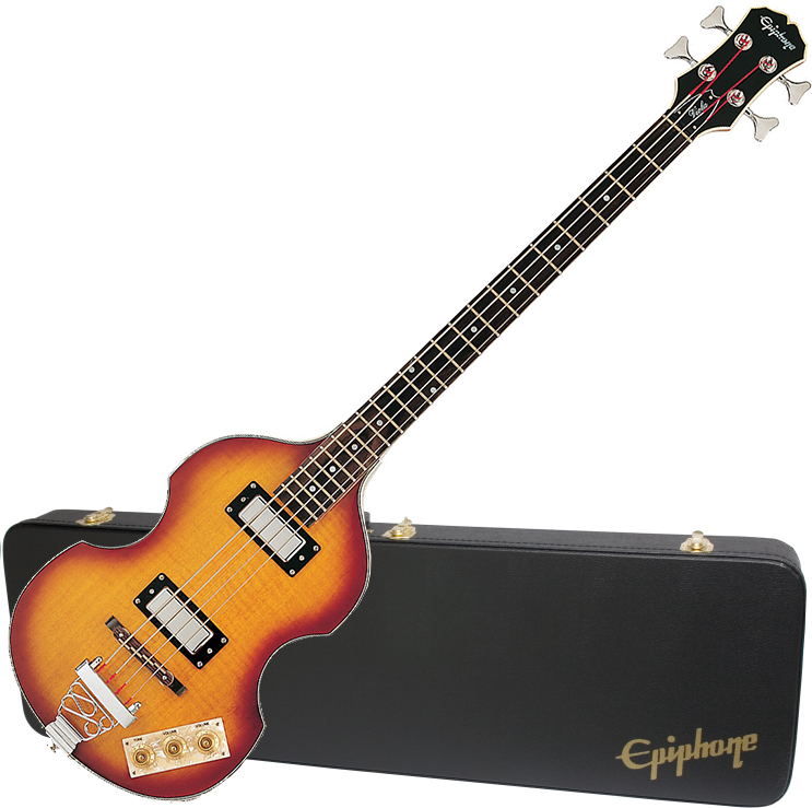 Epiphone Viola Bass + Case - Vintage Sunburst - Elektrische bas set - Main picture