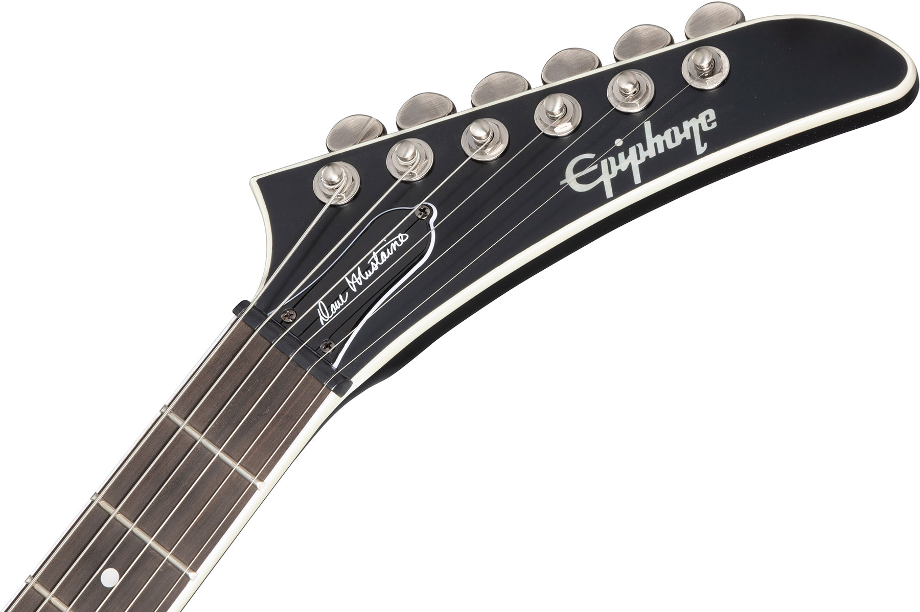 Epiphone Dave Mustaine Flying V Prophecy 2h Fishman Fluence Ht Eb - Aged Dark Red Burst - Metalen elektrische gitaar - Variation 5