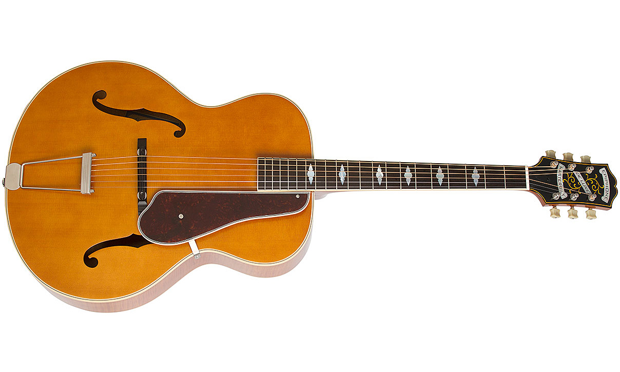 Epiphone De Luxe Classic Masterbilt Century Archtop Epicea Erable 2016 - Vintage Natural - Elektro-akoestische gitaar - Variation 1
