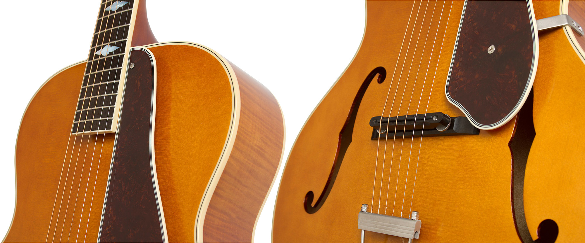 Epiphone De Luxe Classic Masterbilt Century Archtop Epicea Erable 2016 - Vintage Natural - Elektro-akoestische gitaar - Variation 3