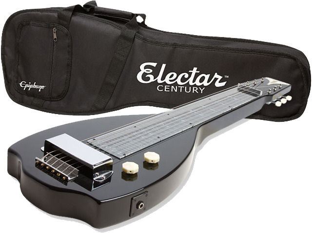 Epiphone Electar Inspired By 1939 Century Lap Steel Outfit - Ebony - Lap steel gitaar - Variation 1