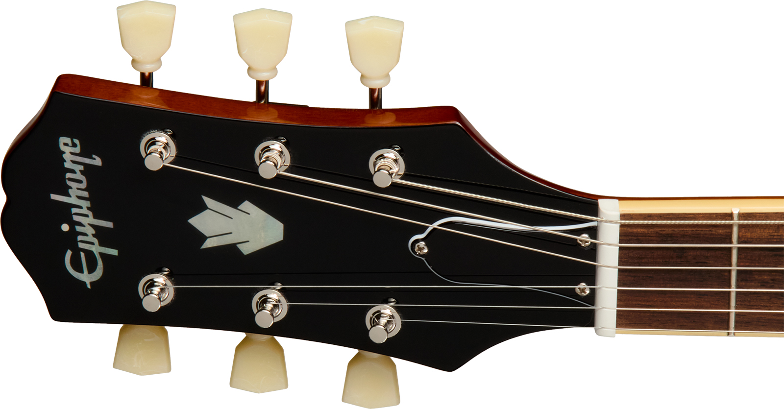 Epiphone Es335 Lh Ibg Original Gaucher 2h Ht Rw - Vintage Sunburst - Linkshandige elektrische gitaar - Variation 4