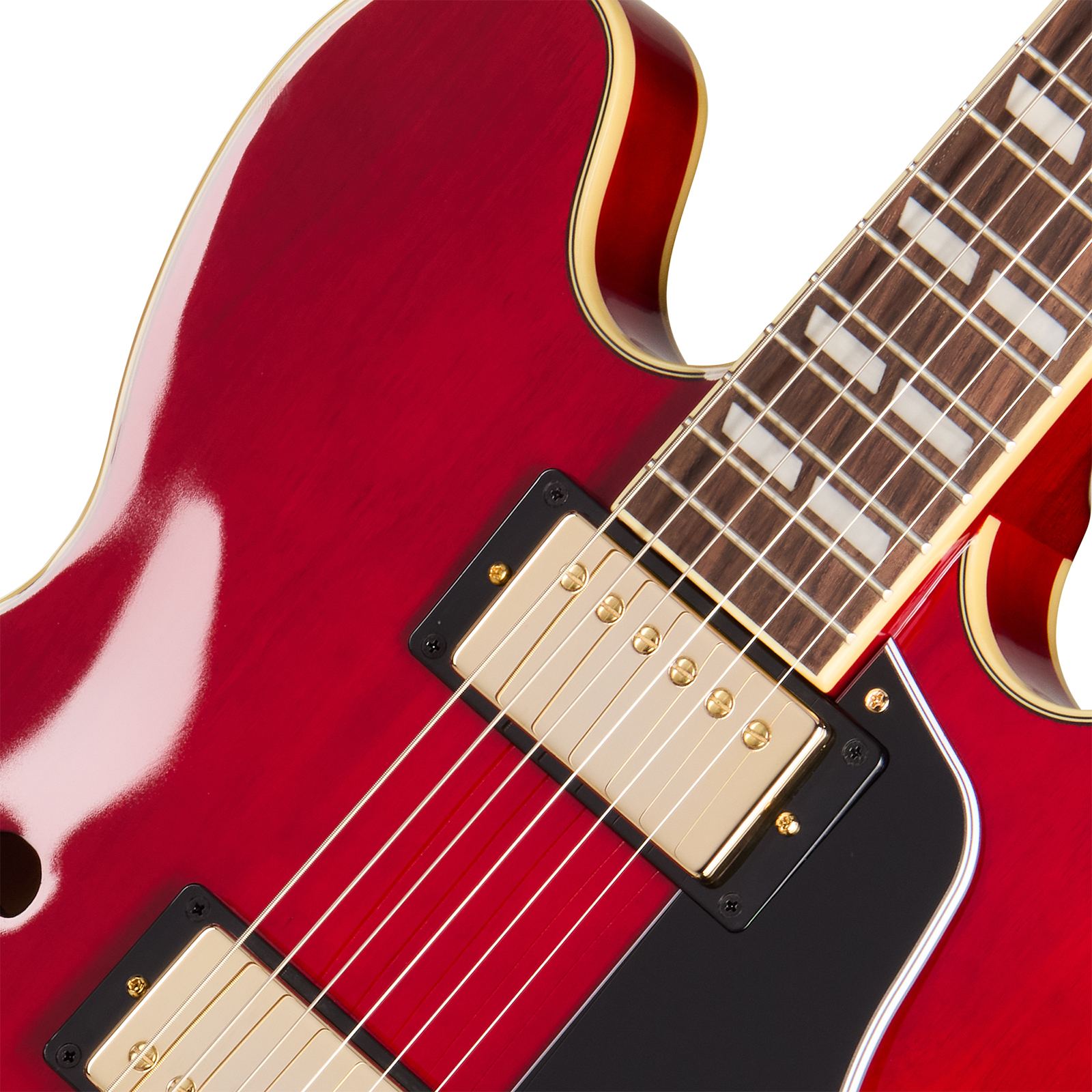 Epiphone Es345 Back To The Future 2h Trem Bigsby  Rw - Cherry Red - Semi hollow elektriche gitaar - Variation 2